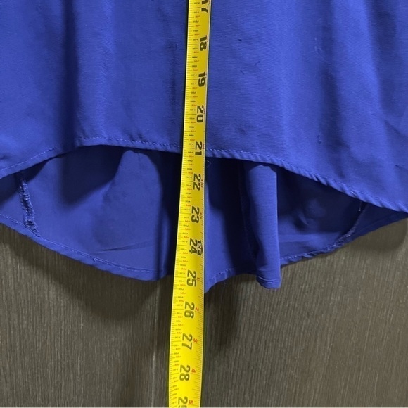 [CECICO] Sheer Royal Blue top - S - Picture 5 of 5